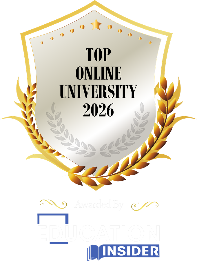 Sello Top Online University 2026 otorgado a Enovus University por Education Insider